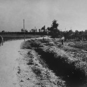 117 - Ampliamento e sistemazione della strada Molinara nuova per ampliamento strada per Bussolengo, eseguiti dalla locale Cooperativa di disoccupati nel 1952.