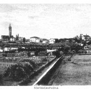 145 - Cartolina: Vista panoramica dal campanile della Chiesa della Madonna della salute (Chiesolina)
