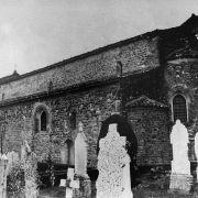 66 - La Pieve Romanica di S. Andreaprima prima del restauro anni '30. Vista dal lato sud est.