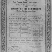 197 - Diploma licenza scuola elementare di Sona Eugenio. Sommacampagna 28.7.1897