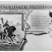 204 - Cartolina commemorativa 1850 Cavalleggeri Alessandria