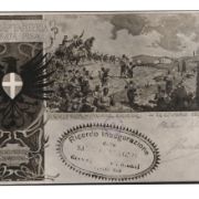 265 - Cartolina commemorativa risorgimentale 28° Regg. Fanteria Brigata Pisa