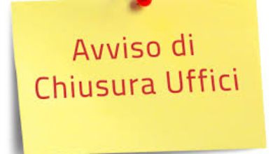 Immagine Avviso chiusura uffici Immagine Avviso chiusura uffici